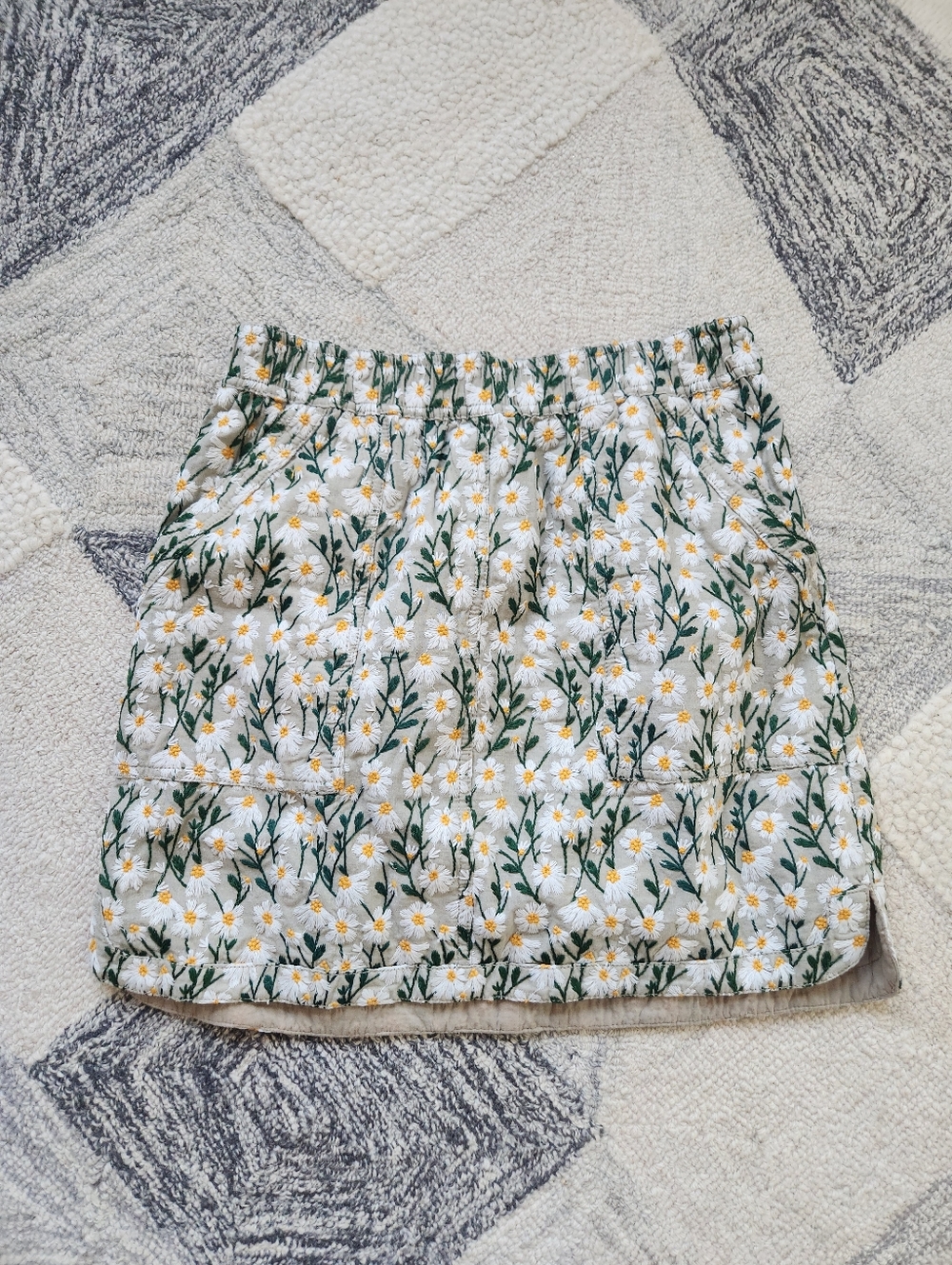 maeve anthropologie floral mini skirt pockets medium